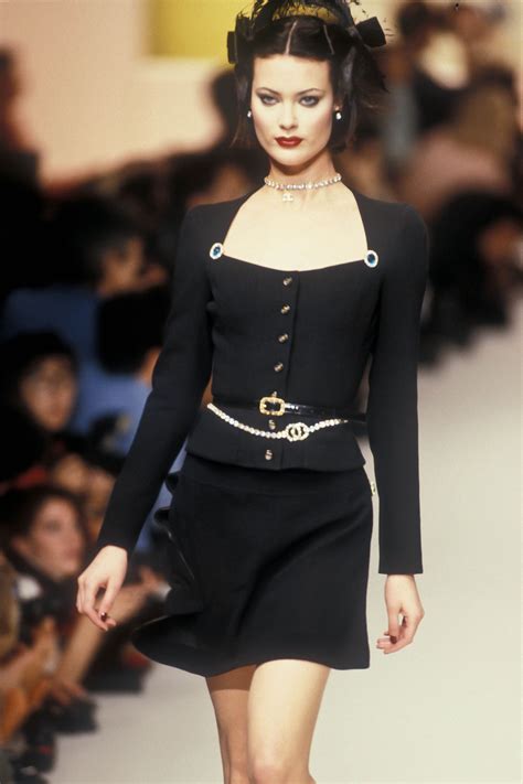 chanel 90s dress|famous Chanel models.